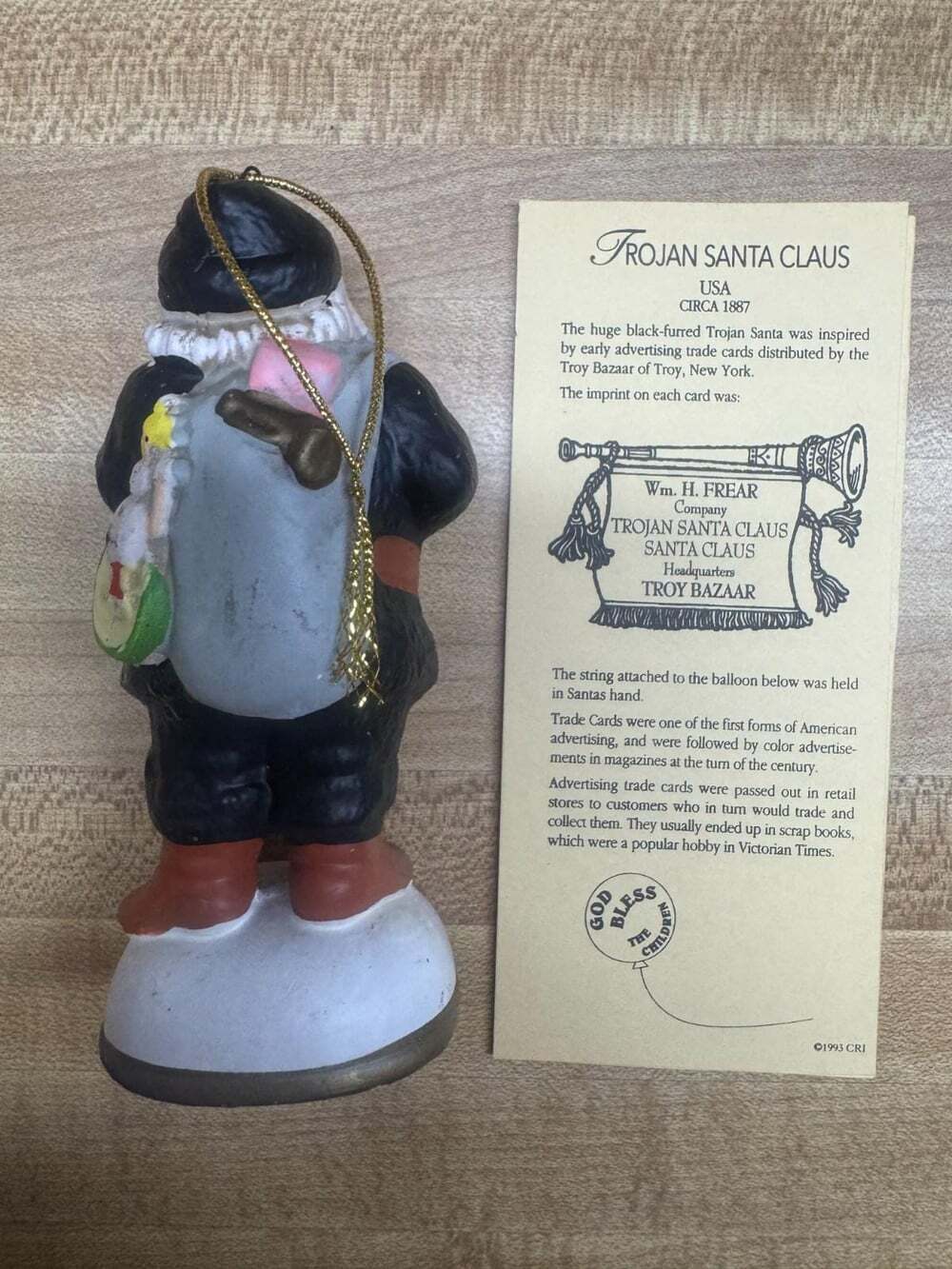 Memories of Santa “Trojan Santa Claus 1887” Vintage Ornament Christmas - Picture 4 of 4